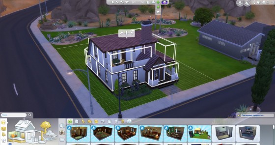 переместить участок симс 4