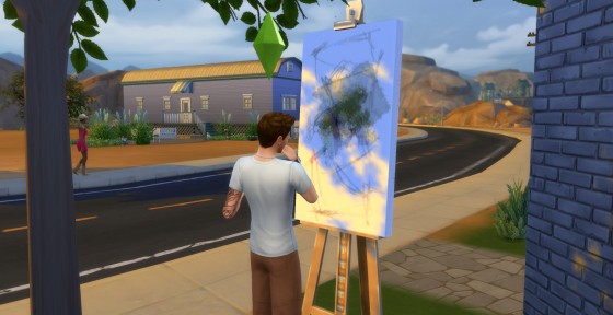 рисование картины по фотографии симс 4 2