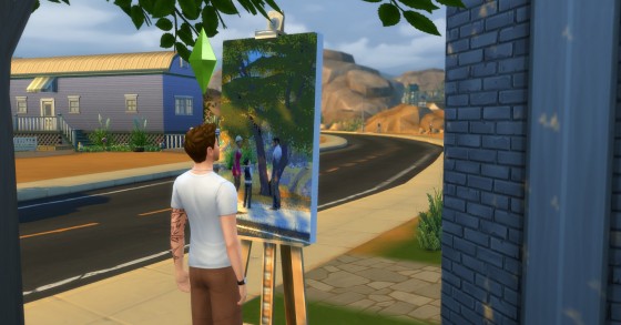 рисование картины по фотографии симс 4 3