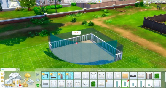 стеклянная закругленная стена the sims 4