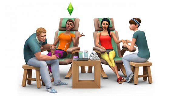 the sims 4 день спа рендер