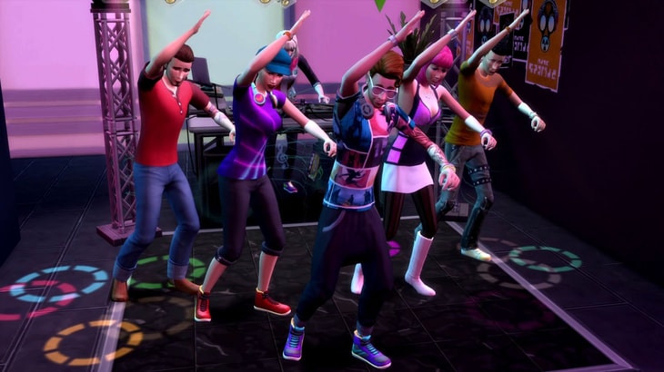 Танцевальный навык в The Sims 4 Веселимся Вместе - групповой танец
