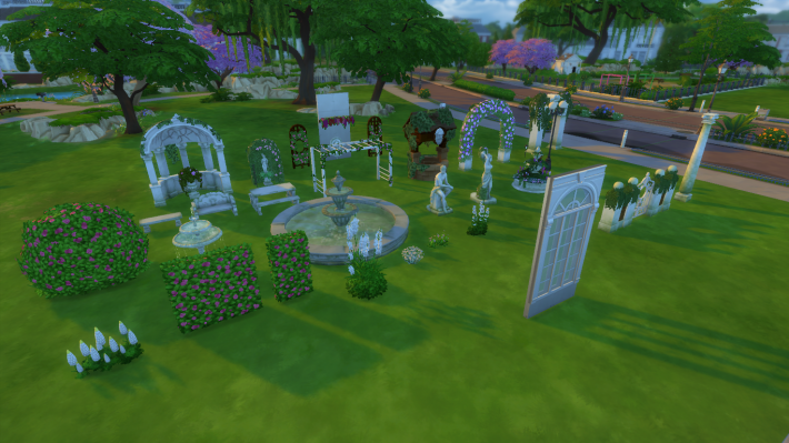 the sims 4 романтический сад новые предметы