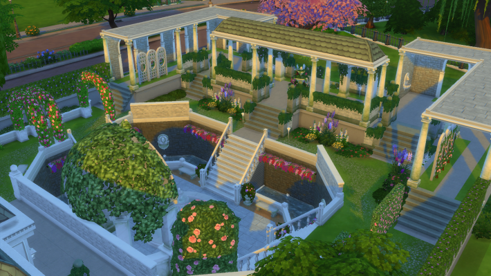 the sims 4 романтический сад заповедник