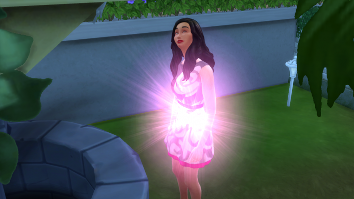 the sims 4 романтический сад бесплодие от колодца желаний