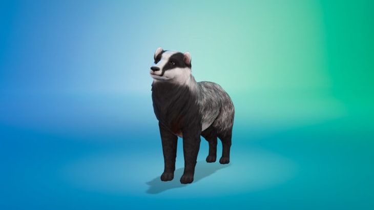 воссозданный в симс 4 барсук