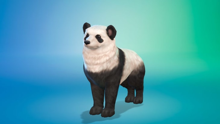 воссозданная в симс 4 большая панда