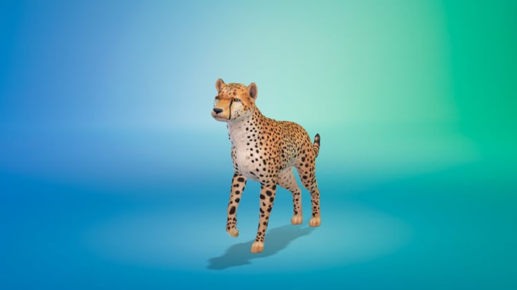 воссозданный в симс 4 гепард