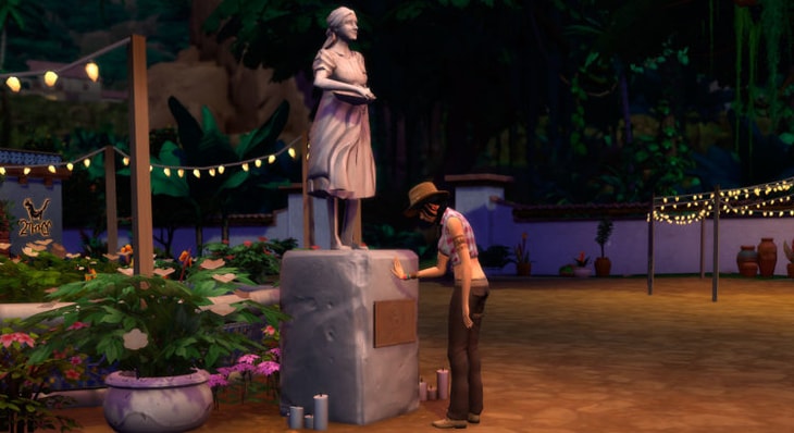 статуя Мадре Косеки на главной площади