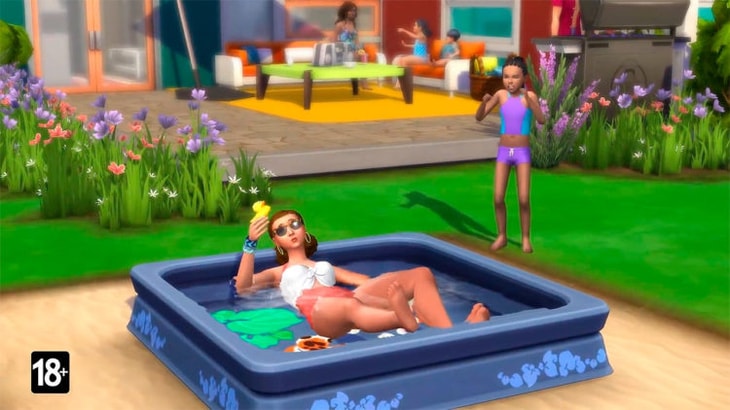 the sims 4 времена года детский бассейн