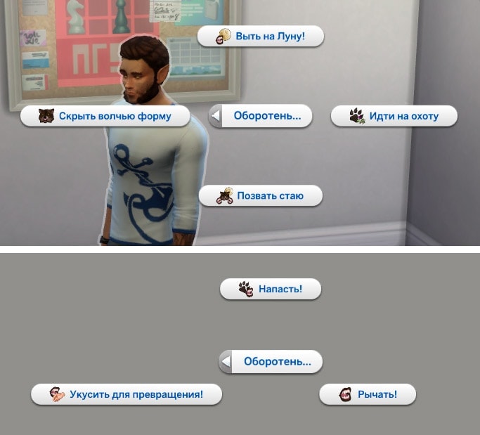 взаимодействия-оборотня