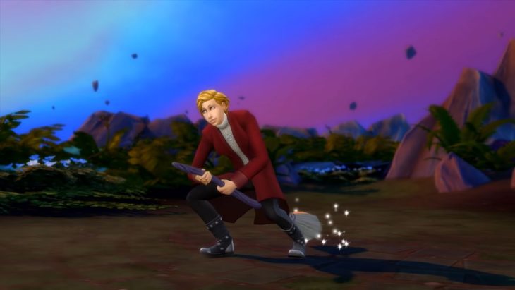 симс 4 мир магии метла