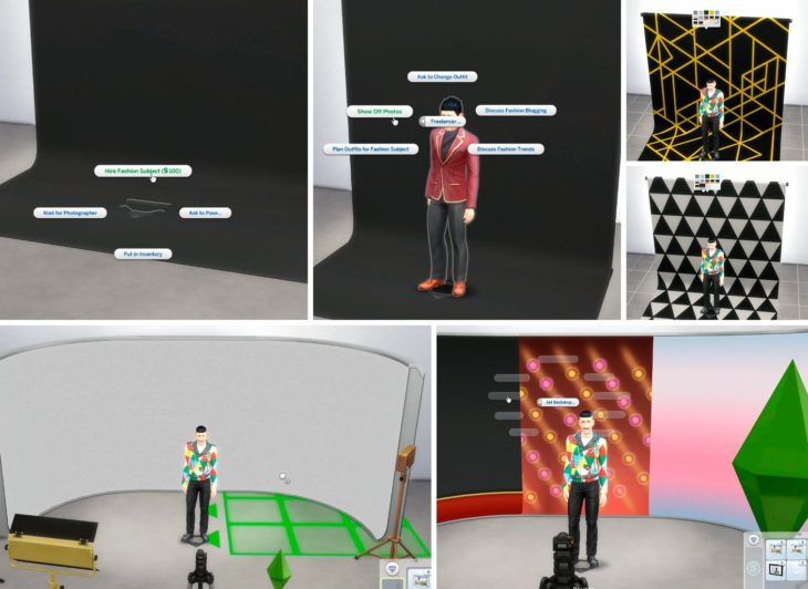 the sims 4 Moschino маркеры и фоны