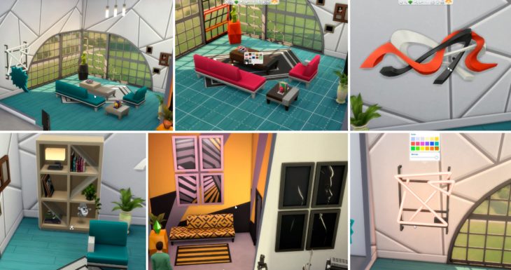 the sims 4 Moschino предметы интерьера