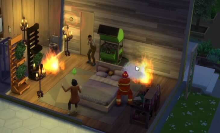 пожарные в симс 4