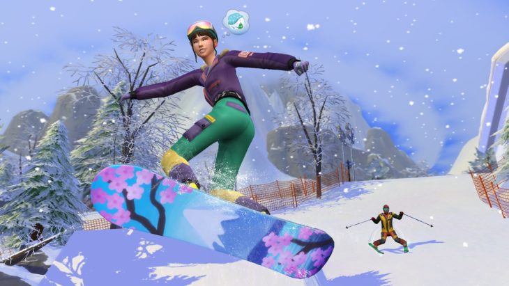 the sims 4 Снежные просторы скриншот 2