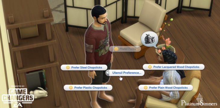 the sims 4 палочки для еды