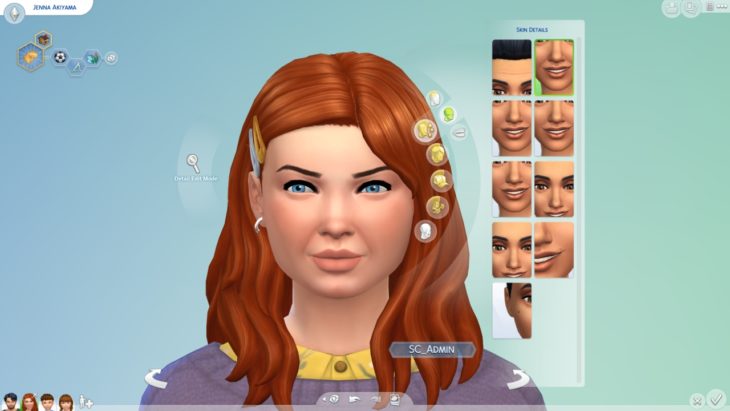 носогубные складки симс 4