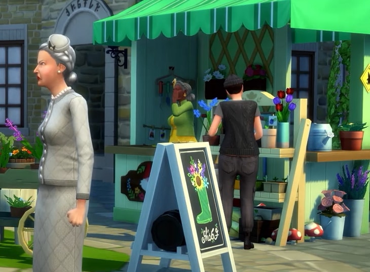 садовый киоск семьи толстопятко симс 4