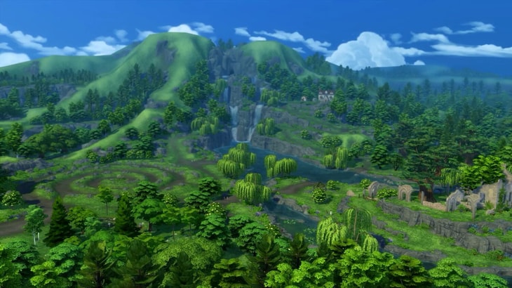 городок Хэнфорд-он-Бэгли симс 4 загородная жизнь