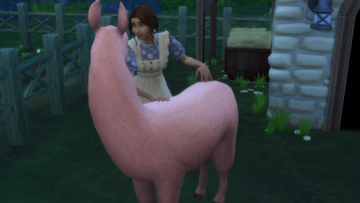 симс 4 загородная жизнь - уход за ламой