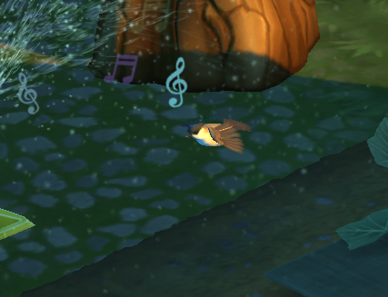 дикие птицы поют растениям