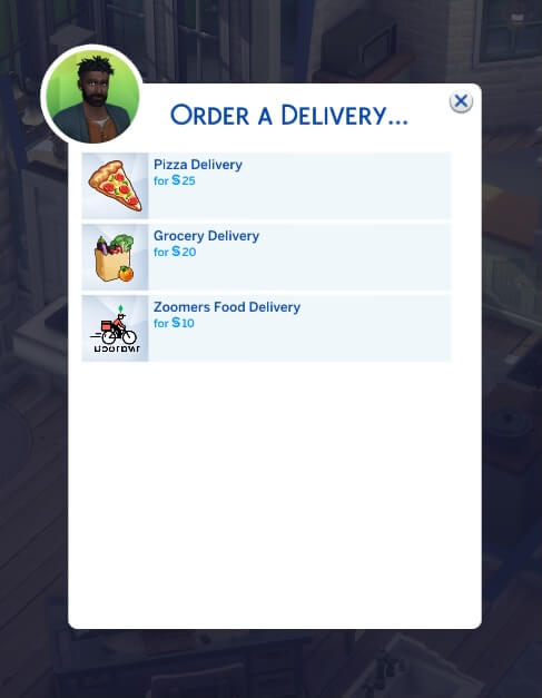 типы доставки симс 4