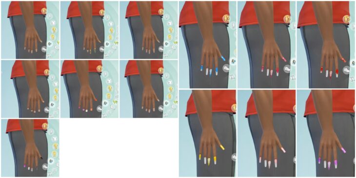 the sims 4 день спа дизайны ногтей