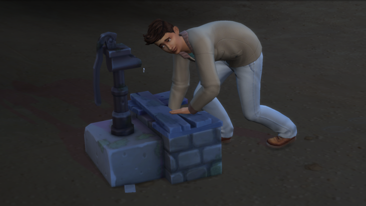 поиск лягушек в водяном насосе