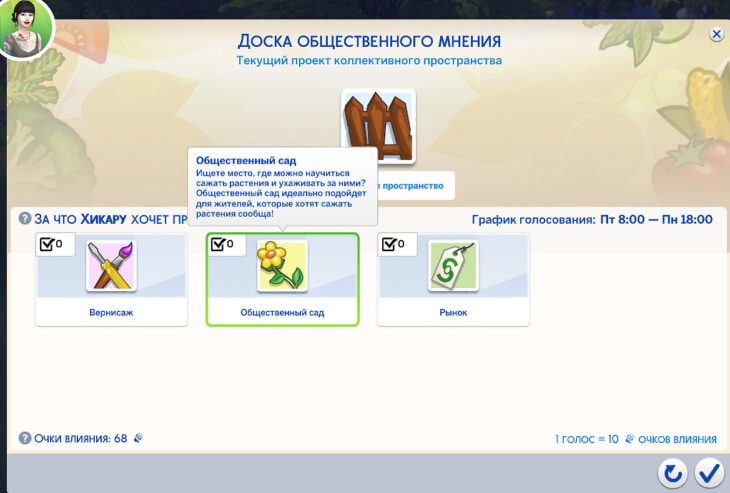 панель доски общественного мнения